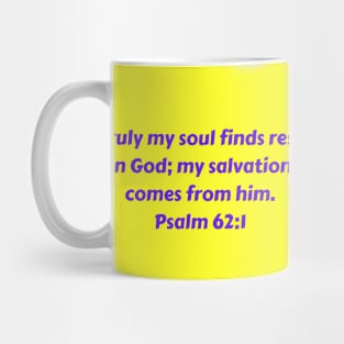 Bible Verse Psalm 62:1 Mug